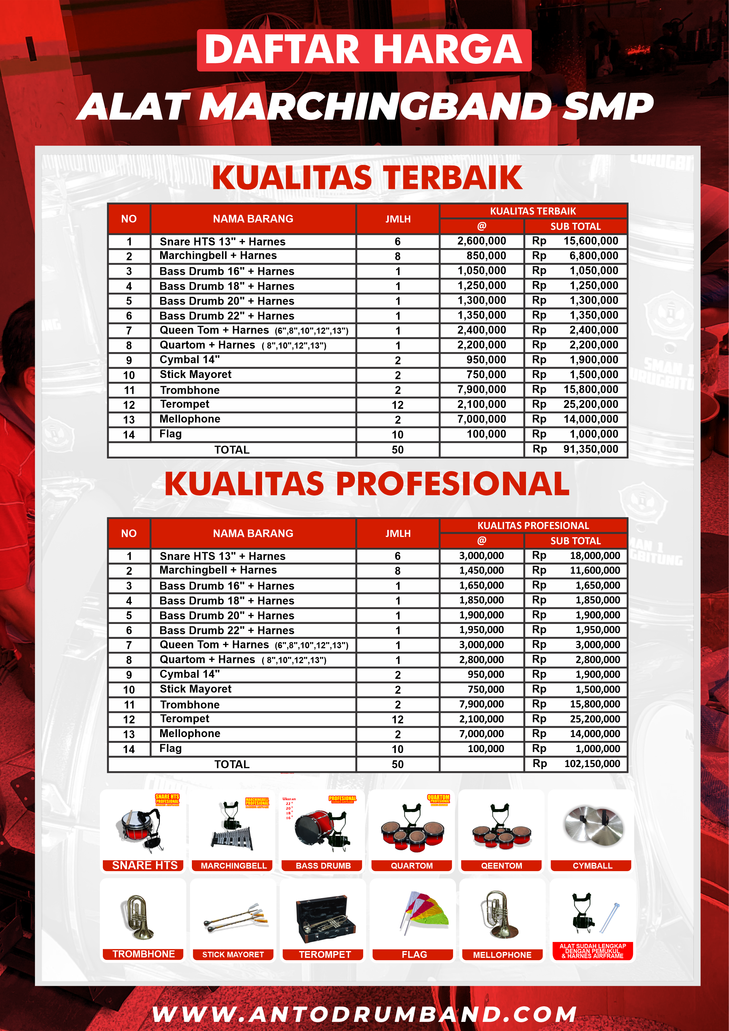 Jualmarchingbandjogjamurah